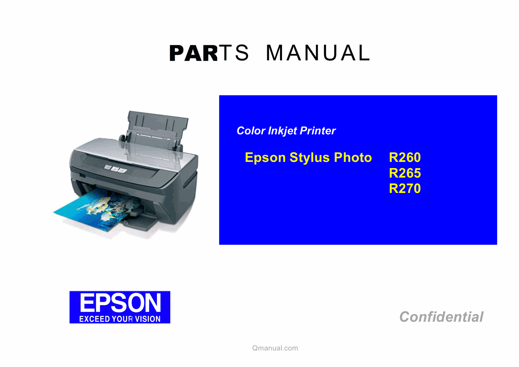 EPSON StylusPhoto R265 R260 R270 Parts Manual-1